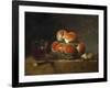 Basket of Peaches-Jean-Baptiste Simeon Chardin-Framed Giclee Print