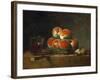 Basket of Peaches-Jean-Baptiste Simeon Chardin-Framed Giclee Print