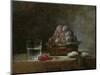 Basket of Plums-Jean-Baptiste Simeon Chardin-Mounted Giclee Print