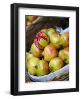 Basket of Pomegranates, Xining, Qinghai, China-Porteous Rod-Framed Photographic Print