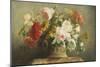 Basket of Pretty Flowers-Jean-Marie Regnier-Mounted Giclee Print