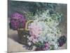 Basket of Romantic Flowers-Pierre Bourgogne-Mounted Giclee Print