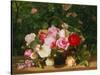 Basket of Roses, 1879-William Hammer-Stretched Canvas