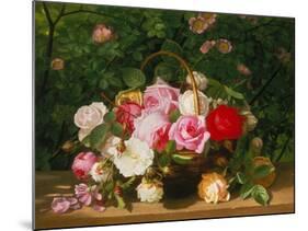 Basket of Roses, 1879-William Hammer-Mounted Giclee Print