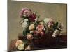 Basket of Roses, 1880-Henri Fantin-Latour-Mounted Giclee Print