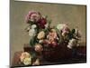 Basket of Roses, 1880-Henri Fantin-Latour-Mounted Giclee Print