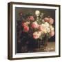 Basket of Roses (detail)-Hans Looscher-Framed Giclee Print