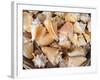 Basket of Sea Shells for Sale at a Shop in St Ives, Cornwall, England-John Warburton-lee-Framed Photographic Print