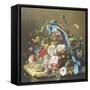 Basket of Summer Flowers-Elie Robin-Framed Stretched Canvas