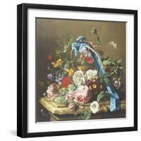 Basket of Summer Flowers-Elie Robin-Framed Giclee Print