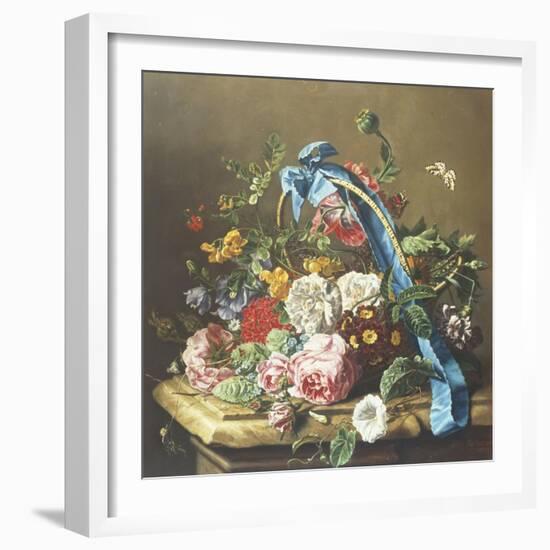 Basket of Summer Flowers-Elie Robin-Framed Giclee Print