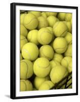 Basket of Tennis Balls-null-Framed Premium Photographic Print