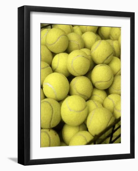 Basket of Tennis Balls-null-Framed Photographic Print