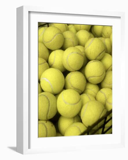 Basket of Tennis Balls-null-Framed Photographic Print