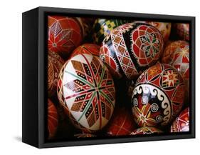 Basket of Ukrainian Easter Eggs-Jim Sugar-Framed Stretched Canvas