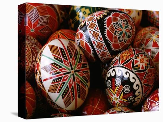 Basket of Ukrainian Easter Eggs-Jim Sugar-Stretched Canvas