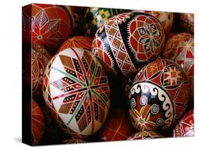 Basket of Ukrainian Easter Eggs-Jim Sugar-Stretched Canvas