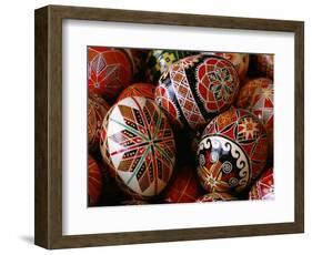 Basket of Ukrainian Easter Eggs-Jim Sugar-Framed Photographic Print