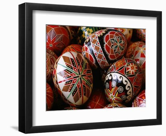 Basket of Ukrainian Easter Eggs-Jim Sugar-Framed Photographic Print