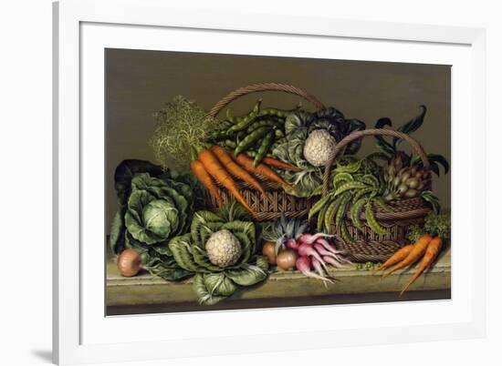 Basket of Vegetables and Radishes, 1995-Amelia Kleiser-Framed Giclee Print