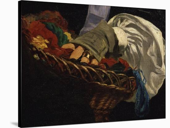 Basket of Wools Held by Mme Manet, from Monsieur Et Madame Auguste Manet-Edouard Manet-Stretched Canvas