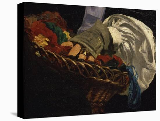 Basket of Wools Held by Mme Manet, from Monsieur Et Madame Auguste Manet-Edouard Manet-Stretched Canvas