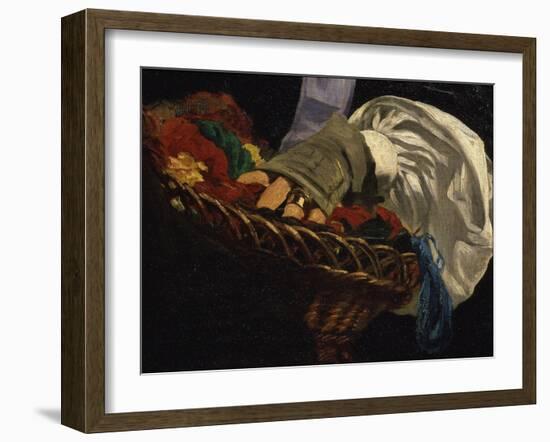 Basket of Wools Held by Mme Manet, from Monsieur Et Madame Auguste Manet-Edouard Manet-Framed Giclee Print