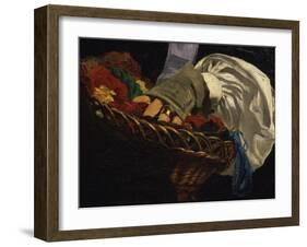 Basket of Wools Held by Mme Manet, from Monsieur Et Madame Auguste Manet-Edouard Manet-Framed Giclee Print