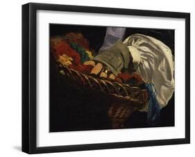 Basket of Wools Held by Mme Manet, from Monsieur Et Madame Auguste Manet-Edouard Manet-Framed Giclee Print