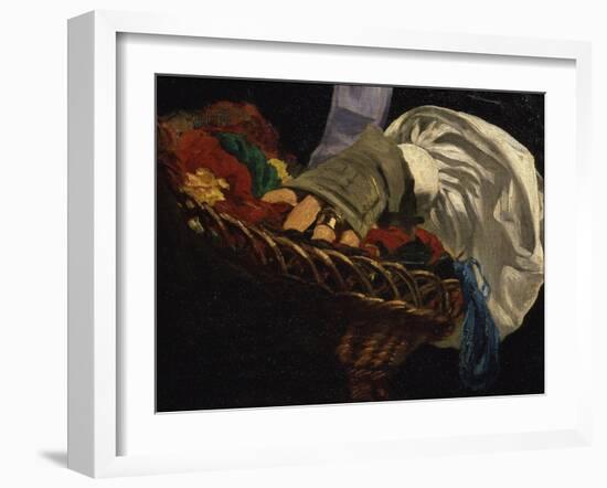 Basket of Wools Held by Mme Manet, from Monsieur Et Madame Auguste Manet-Edouard Manet-Framed Giclee Print