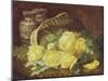 Basket of Yellow Roses-Eloise Harriet Stannard-Mounted Giclee Print