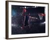 Basket Player Throws the Ball at the Stadium-alphaspirit-Framed Photographic Print