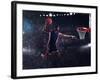 Basket Player Throws the Ball at the Stadium-alphaspirit-Framed Photographic Print