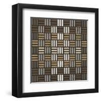 Basket Weave Triple Play (Neutrals)-Susan Clickner-Framed Giclee Print