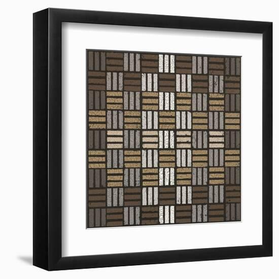 Basket Weave Triple Play (Neutrals)-Susan Clickner-Framed Giclee Print