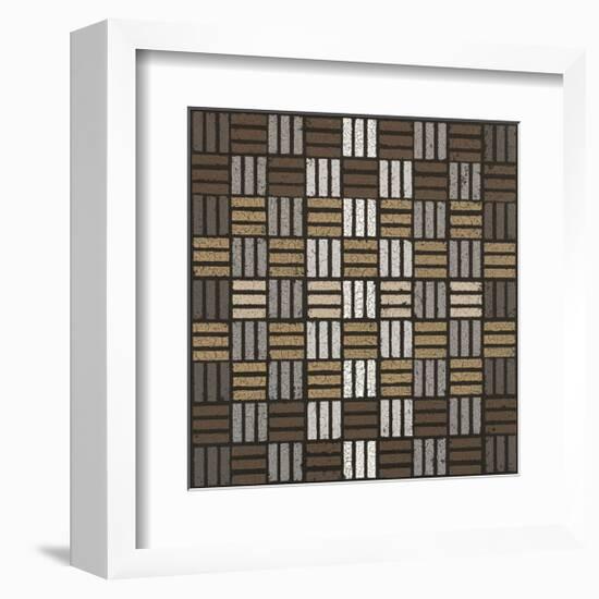 Basket Weave Triple Play (Neutrals)-Susan Clickner-Framed Giclee Print