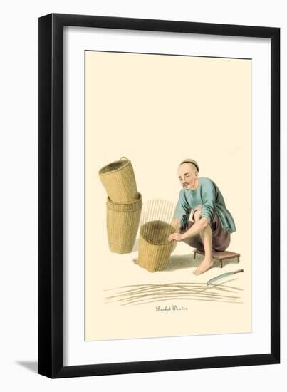Basket Weaver-George Henry Malon-Framed Art Print