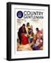 "Basket Weavers," Country Gentleman Cover, August 1, 1937-G. Kay-Framed Giclee Print