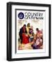 "Basket Weavers," Country Gentleman Cover, August 1, 1937-G. Kay-Framed Giclee Print