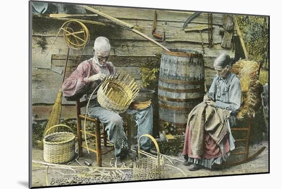 Basket Weaving in Kentucky-null-Mounted Premium Giclee Print