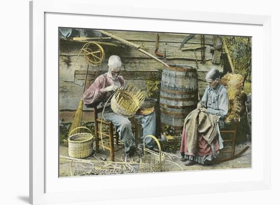 Basket Weaving in Kentucky-null-Framed Art Print