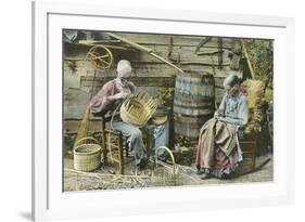 Basket Weaving in Kentucky-null-Framed Art Print