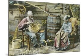 Basket Weaving in Kentucky-null-Mounted Art Print