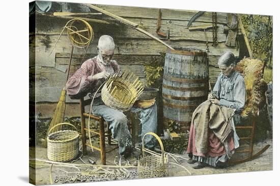 Basket Weaving in Kentucky-null-Stretched Canvas