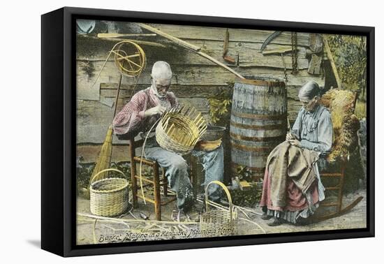 Basket Weaving in Kentucky-null-Framed Stretched Canvas