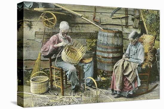 Basket Weaving in Kentucky-null-Stretched Canvas