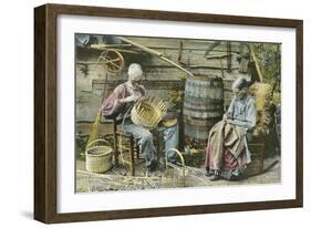 Basket Weaving in Kentucky-null-Framed Art Print