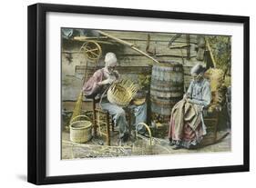 Basket Weaving in Kentucky-null-Framed Art Print