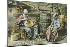 Basket Weaving in Kentucky-null-Mounted Art Print