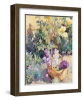 Basket with Flowers-Edward Noott-Framed Art Print